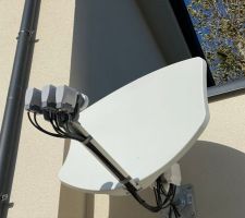 Parabole 3 sats montée