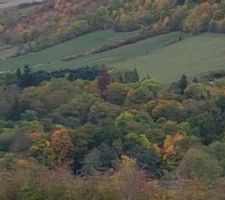 Vue du futur lotissement depuis le village d'en face