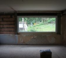 Pose fenetres triple vitrage salon