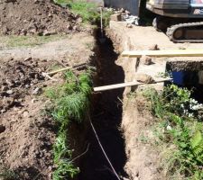 J'attaque le nouveau pont: fondation 6ml x 60 cm sur 1.80 de profond