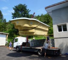 Livraison de la piscine