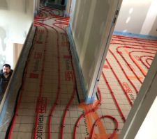 Plancher chauffant étage