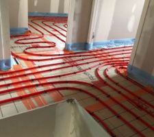 Plancher chauffant étage