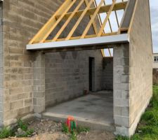 Finition de la charpente - garage
