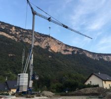 Installation de la grue