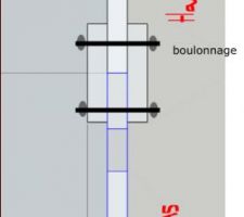 Vue en coupe assemblage