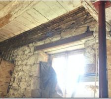Ferraillage du linteau au niveau du plancher de la grange