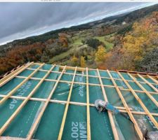 Liteaux sur la dernière zone
