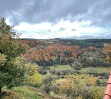 Vu depuis la maison sur les couleurs d'automne ce 1 er novembre 2021