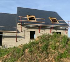 Tuiles. Façade arrière