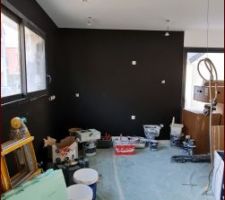 Peinture Gris-noire de la cuisine. Je ne m'en lasse pas !