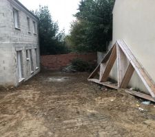 Terrain nettoyé et mise hors d'air