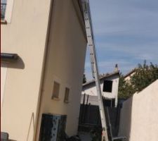 Premier jour travaux : plateforme et monte charge