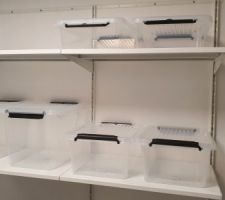 &Eacute;tag&egrave;res buanderie, avec bo&icirc;tes de chez Action