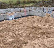 Polyane étanche et sable