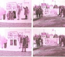 Manifestation devant maison témoin à Treillières avec d'autres victimes du même constructeur, mais différents franchisés.
Une journée qui nous a permis de démarrer une association ou nous invitons les personnes qui sont aussi dans notre cas. Me contacter
Par avance merci