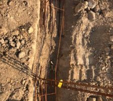 Fouille pour semelle des fondations