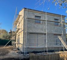 Carrelage façade piscine