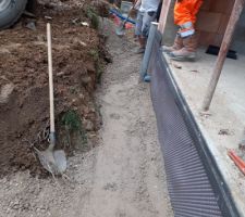 Mise en place grave ciment 3% sur toute hauteur VS avec damage