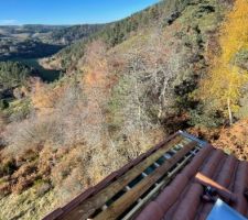 Mise en place de volige pour recevoir le couloir zinc