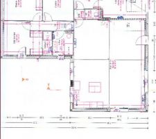 Plan RDC  . Comble aménageable sur  zone salon garage .