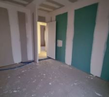 Placo terminé - Chambre 1