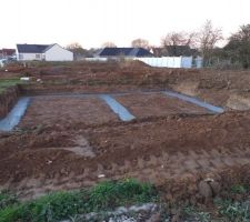 Fondation qui vient d etre coulé