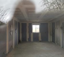 Pose des placo et isolation intérieur bien avancée