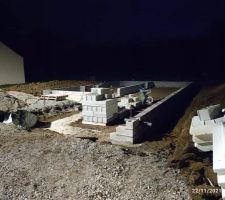 3 rangs de parpaings du vide sanitaire