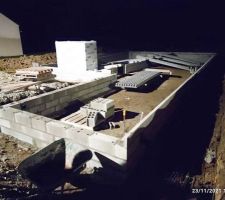 3 rangs de parpaings du vide sanitaire