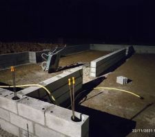 3 rangs de parpaings du vide sanitaire