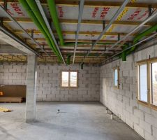 Armature métallique du plafond