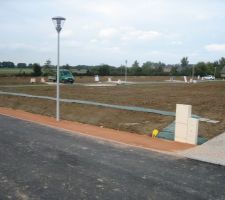 Fin des travaux de lotissement.