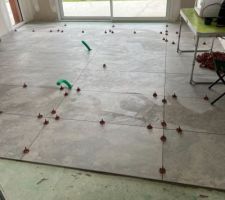 Pose carrelage porcelanosa 60*120 gres Céram