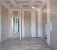 Pose du carrelage - chambre 2