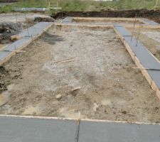 Coulage du béton et ferraillage des fondations