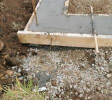 Coulage du béton et ferraillage des fondations
