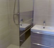 Salle d'eau RDC du client achevée