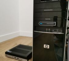 Mini PC HP comparé à mon ancienne tour !