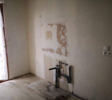 Pr&eacute;paration de la futur cuisine