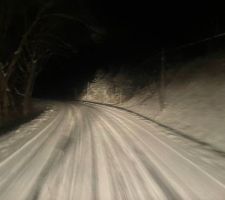 Nous avons pris la route aux alentours de 16h30 malgré le temps prévu