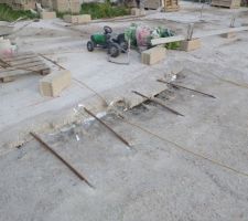 Le plus petit affaissement de la dalle