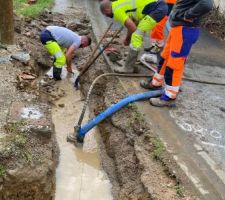 Premier pépin, en réseau public, une canalisation d'eau potable non répertoriée.