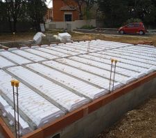 Travail préparatoire de la dalle