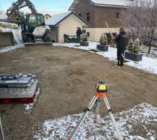 Délimitation pour les pavements en granit