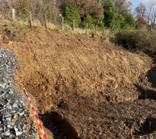 Fin terrassement journée 2 - mur de terre