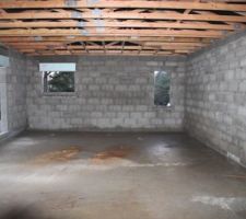 Charpente 1er &eacute;tage de la chambre principale.