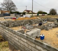 Début fondation vide sanitaire