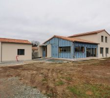 Maison toujours en attente du bardage