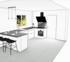 Implantation de la future cuisine!